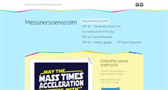 Desktop Screenshot of meissnerscience.com