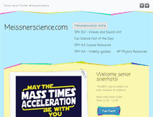 Tablet Screenshot of meissnerscience.com